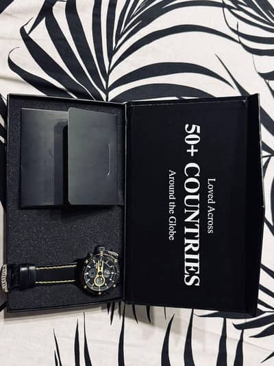 Sveston  Color Theme: Matt Black with Luxury Gold accents Strap Strap