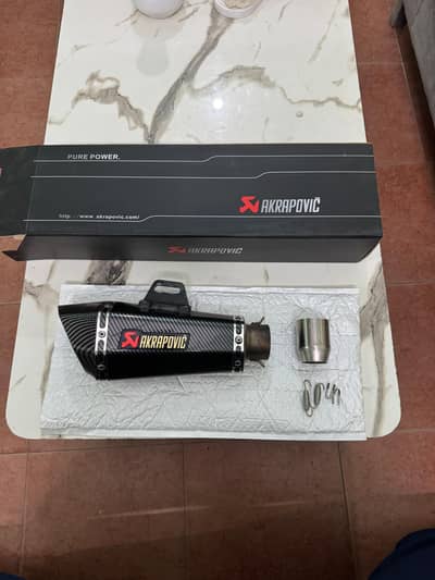 Akrapovic Carbon Fiber Bike Exhaust Complete Set
