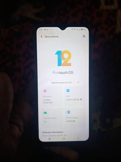 Vivo Y21 all ok 4+1/64GB only mobile hai official pta