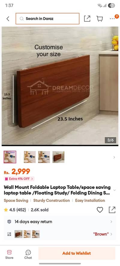 wall mount foldable laptop tables