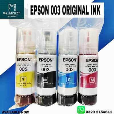 EPSON 003 ORIGNAL INK SET 4 COLOR