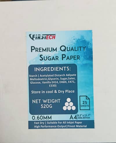 EDIBLE CAKE SUGAR PAPER