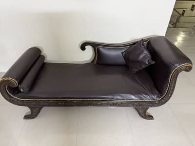 Leather Dewan Sofa 3 seater