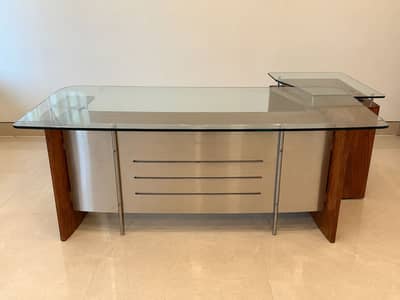 Office Glass Top Table set