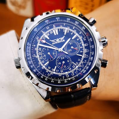 JARAGAR Automatic Mechanical Men's Pilot Watch