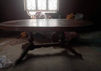 Solid wood dining table condition 8 by 10