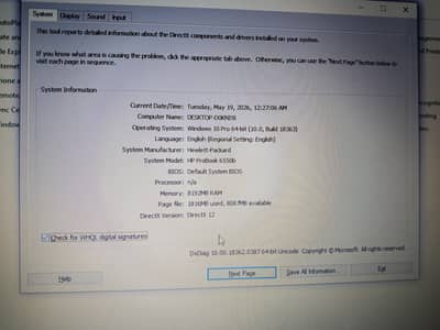 HP ProBook 6550b