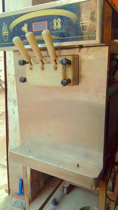 ice cream snow machine under counter chiller