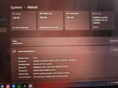 Lenovo Yoga Core i7 8th Gen – Touch & 360° Convertible