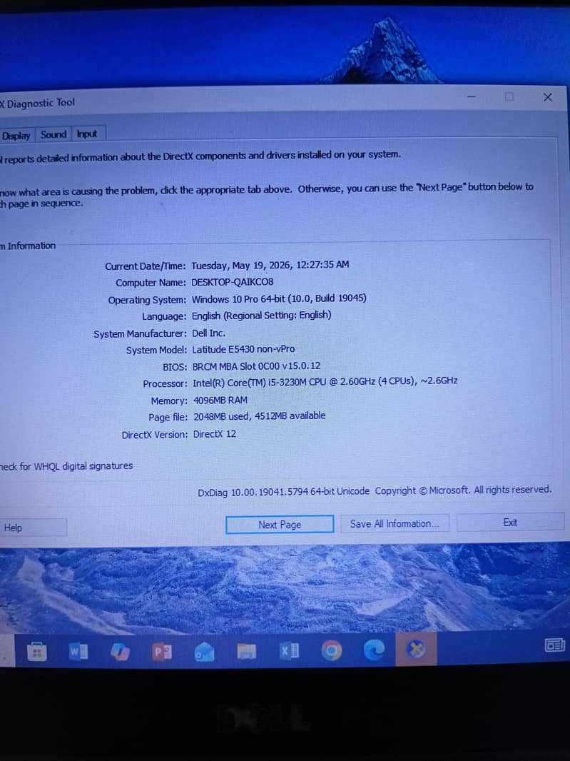 Dell core i5 3rd generation 5