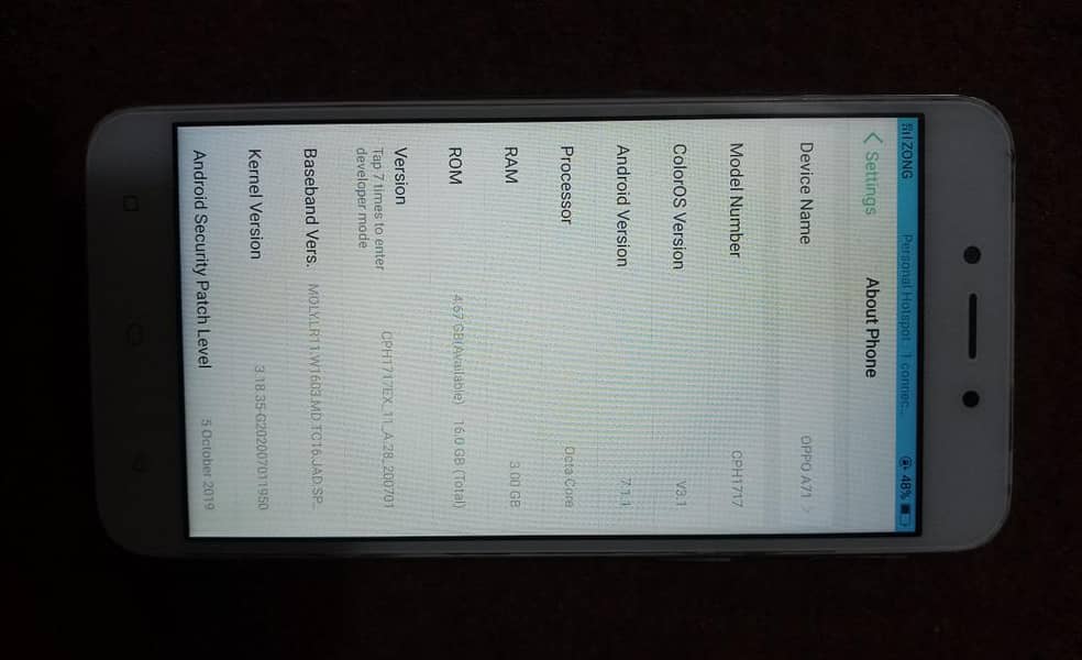 oppo A71. 7