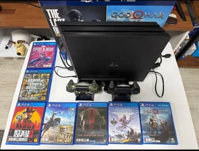 Selling PS4 PRO 7218B 1TB Jet Black full box