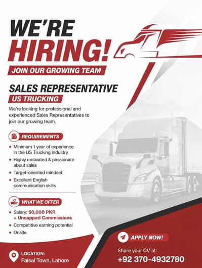 Sales Representative - US Trucking