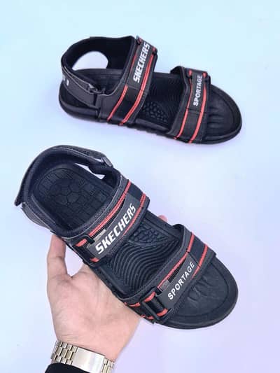Boy's Synthetic Leather Sandals Black Red Casual Comfort 42,43,44 size