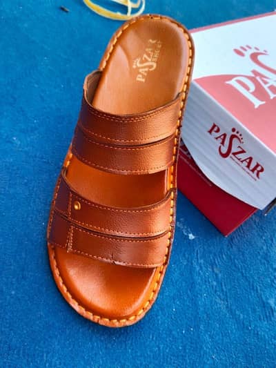 Men's Mustard Leather Casual Sandals Size 6_11
