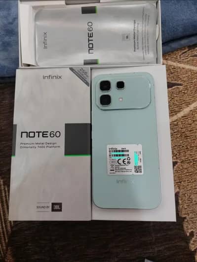 infinix Note 60 5g  pta approved Non active just box open