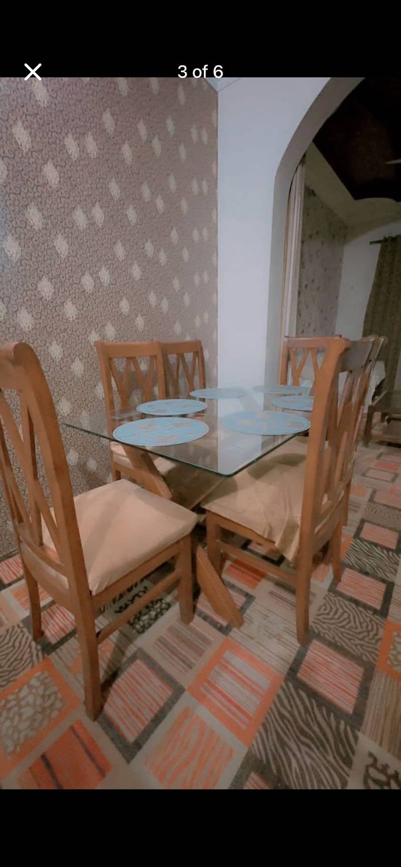 6 chairs dining table 1