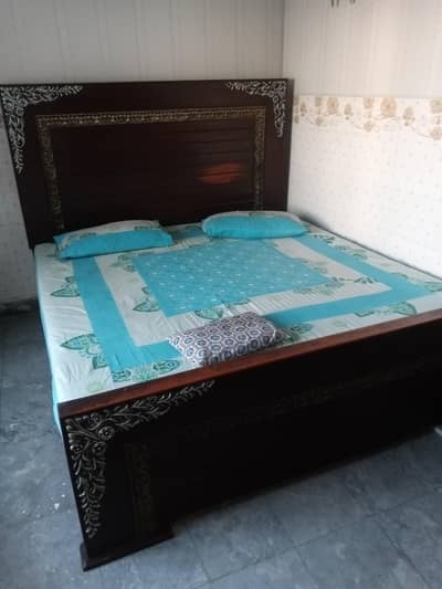 King size bed with Side tables (without mattress) 50000