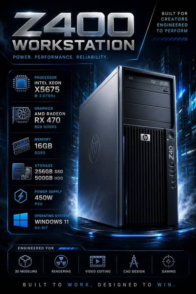 RX 470 8GB Gaming PC, Xeon 6C/12T, 16GB RAM, SSD + HDD, 1080p gaming
