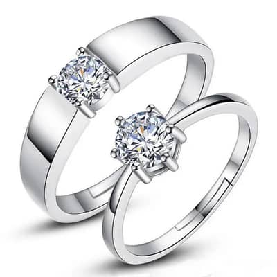 Korean Couple Ring Set 925 Silver – COD Available – Rs. 1320
