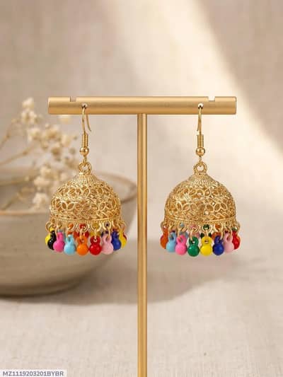 stylish multicolor jhumka earrings - new earrings
