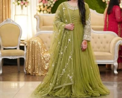 long maxi with duppata and trouser