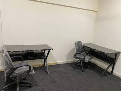 Brand New Office Setup for Sale 2 Tables + 2 Chairs – Total 44,000 PKR
