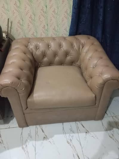 "2 Luxury chesterfield  single seater sofas Excellent condition "