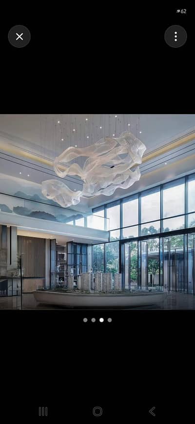 New fancy snake and glass chandeliers are available