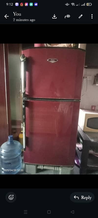 Haier 2 door fridge with cool plate
