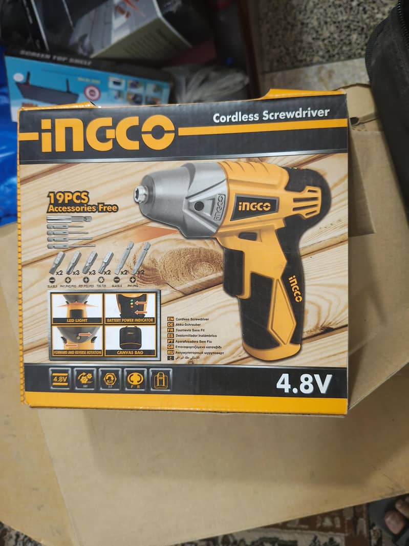 Ingco Cordless Screwdriver Bundle  Pack 1