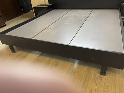 King size bed with side tables and 8 inch premium quality mattress