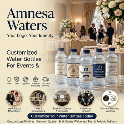 Premium Customised Labelled Mineral Water Bottles Pets