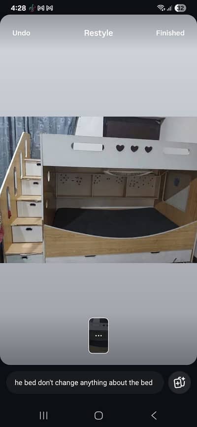Kids bunker bed