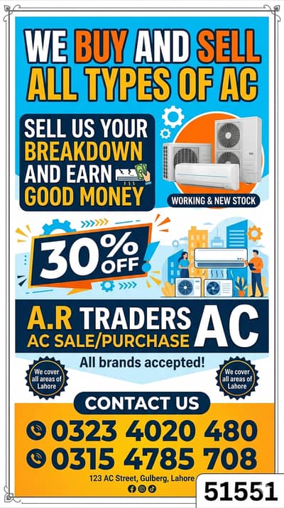1.5 Ton AC for Sale | 1.5 Ton Inverter AC | 1.5 Ton Split AC | Used 1