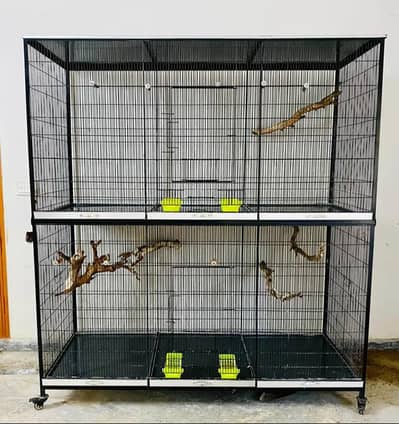 2 portions Flight cage in almost new condition size 6*3*2.5 eaxh