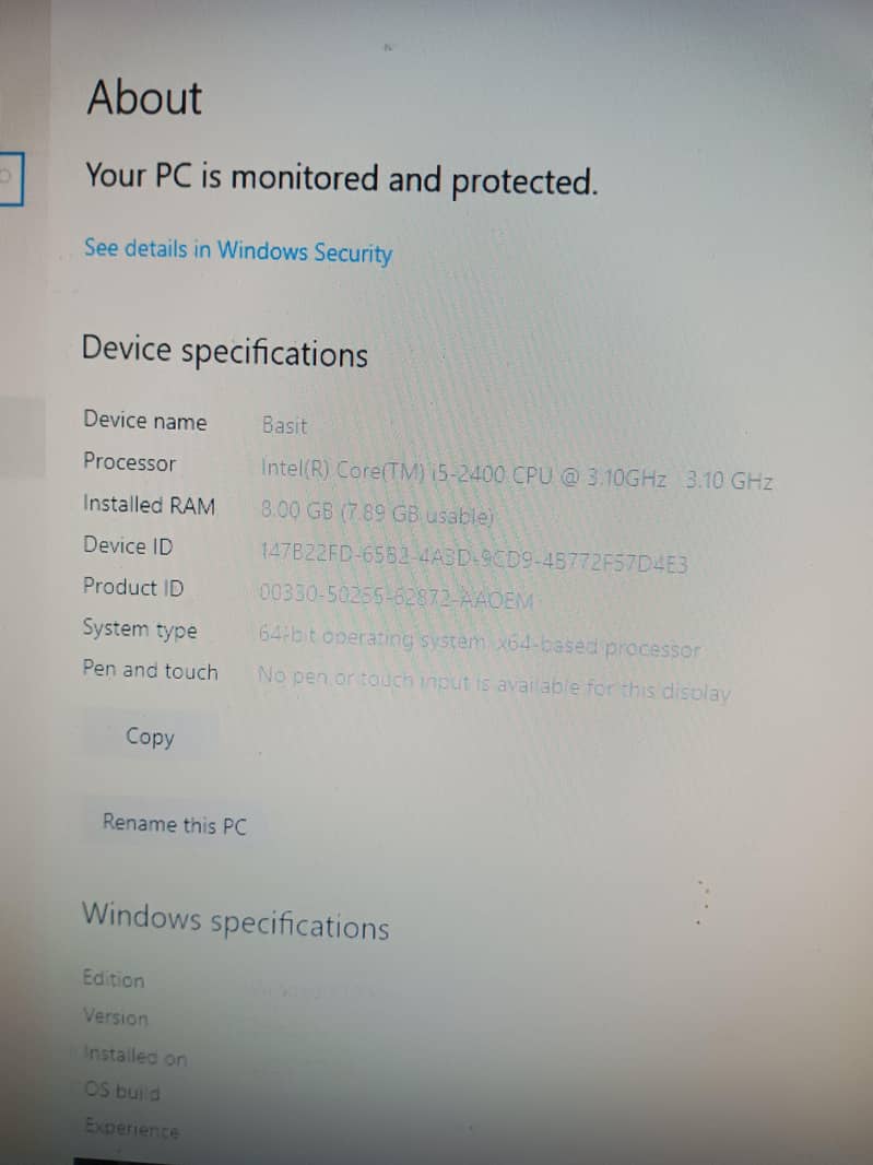 HP System Computer  5