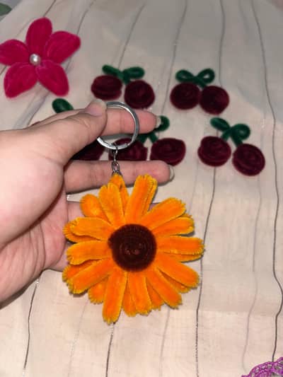 sunflower keychain