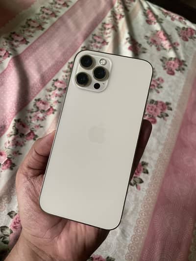 Iphone 12pro max 256 GB PTA Approved Golden