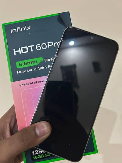 Infinix hot 60 pro 8+8 128 only 3 weeks used urgent sell 03094476176