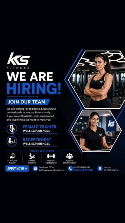 Female receptionist and trainner