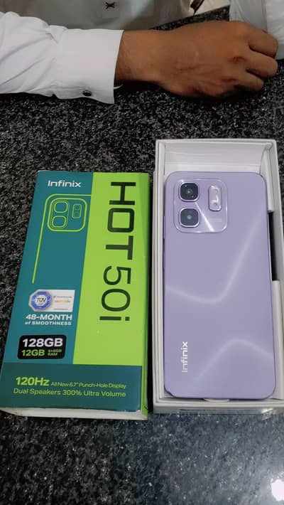 Infinix hot 50i 6+6/128 with box