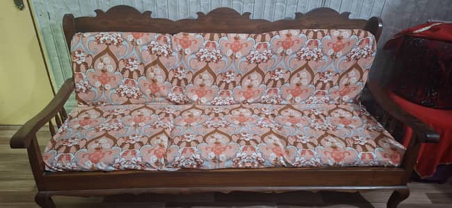 wooden sofa set