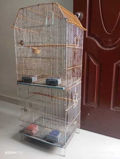 2 portion cage and heavy colony cage for birds parrots finches etc