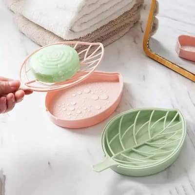 leafy portable soap holder ABS plastic  Travel compact