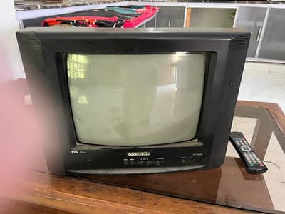 Television is in working condition with good resolution.