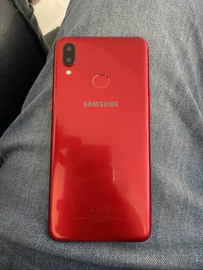 Samsung A10s with box for sale price negotiable