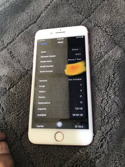 iPhone 7 Plus non pta 128 gb battery change h all ok