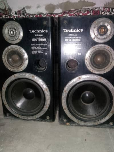 technic speaker SB D9000 10 inch 440 watt pair japan