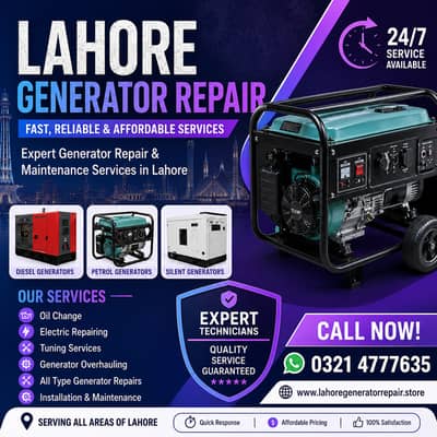 Generator Repair Services in Lahore
